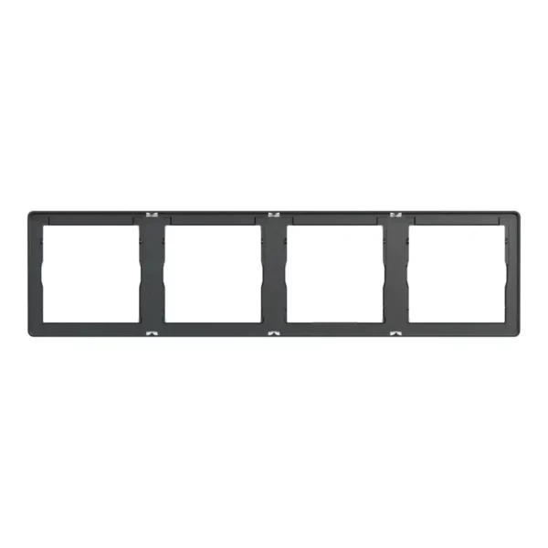 Schneider Cover frame, Unica X, 4 gangs, matt, Dark Grey ,NUX_41_DG - Image 2