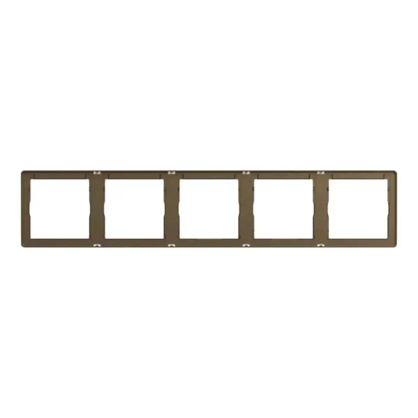 Schneider Cover frame, Unica X, 5 gangs, matt, Antique Bronze ,NUX_51_AB - Image 2