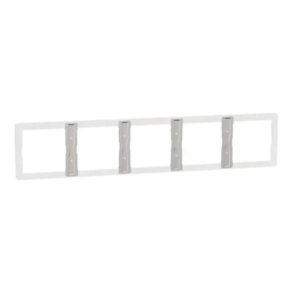 Schneider Cover frame, Unica X, 5 gangs, matt, Painted White NUX_51_PW - Image 8