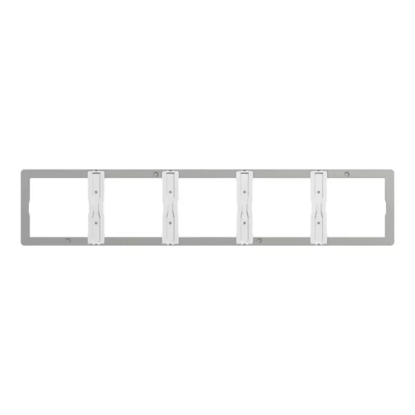 Schneider Cover frame, Unica X, 5 gangs, matt, Stainless Steel NUX_51_SS - Image 3