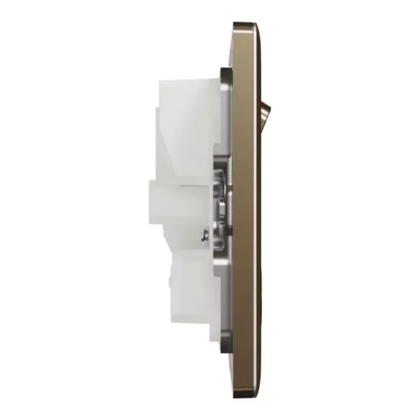 Schneider Switched socket, Unica X, 13A, 250V, 2 gangs, Antique Bronze ,NUXT25_AB - Image 5