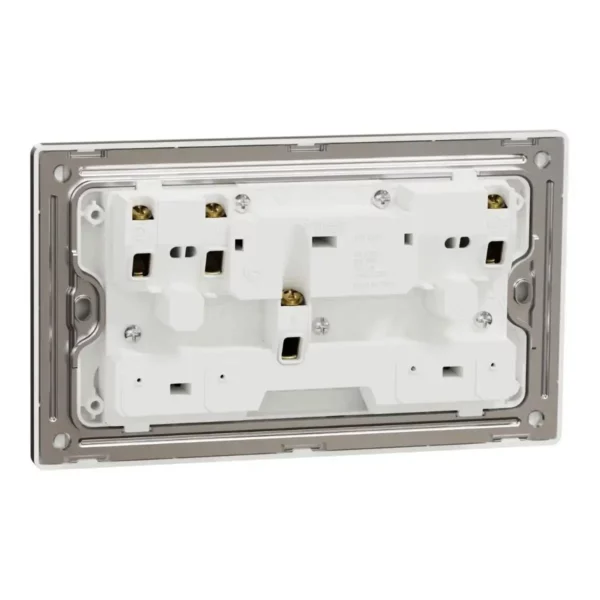 Schneider Switched socket, Unica X, 13A, 250V, 2 gangs, Antique Bronze ,NUXT25_AB - Image 8