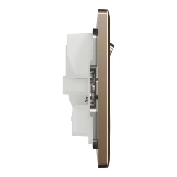 Schneider Switched socket, Unica X, 13A, 250V, 2 gangs, Dark Bronze ,NUXT25_DB - Image 5