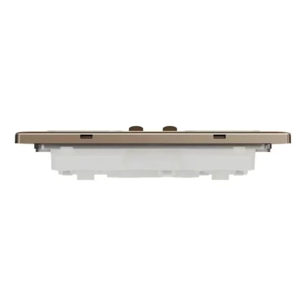 Schneider Switched socket, Unica X, 13A, 250V, 2 gangs, Dark Bronze ,NUXT25_DB - Image 7