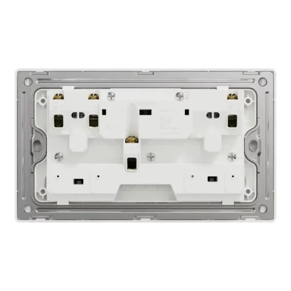 Schneider Switched socket, Unica X, 13A, 250V, 2 gangs, Dark Grey ,NUXT25_DG - Image 3