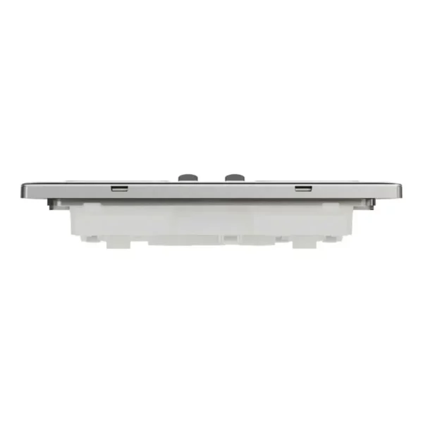 Schneider Switched socket, Unica X, 13A, 250V, 2 gangs, Stainless Steel ,NUXT25_SS - Image 7