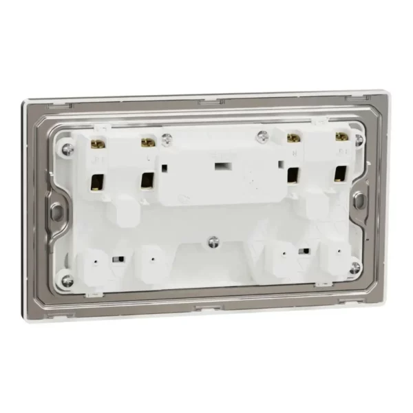 Schneider Switched socket, Unica X, 13A, 250V, 2 gangs 2 pole, Antique Bronze ,NUXT25D_AB - Image 8