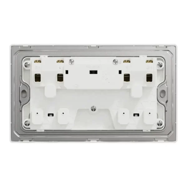 Schneider Switched socket, Unica X, 13A, 250V, 2 gangs, 2 pole, Dark Bronze ,NUXT25D_DB - Image 3