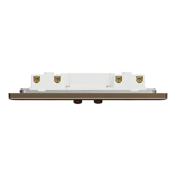 Schneider Switched socket, Unica X, 13A, 250V, 2 gangs, 2 pole, with LED, Dark Bronze, NUXT25DN_DB - Image 6