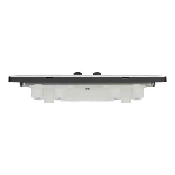 Schneider Switched socket, Unica X, 13A, 250V, 2 gangs, 2 pole, with LED, Dark Grey ,NUXT25DN_DG - Image 7