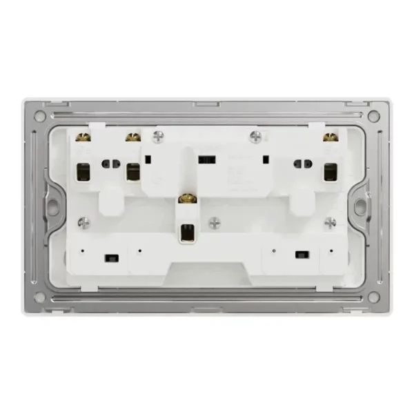 Schneider Switched socket, Unica X, 13A, 250V, 2 gangs, with LED, Antique Bronze ,NUXT25N_AB - Image 3