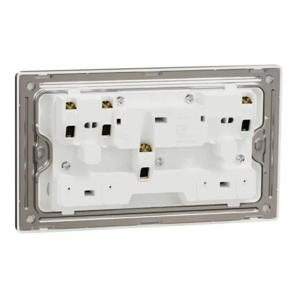 Schneider Switched socket, Unica X, 13A, 250V, 2 gangs, with LED, Antique Bronze ,NUXT25N_AB - Image 8