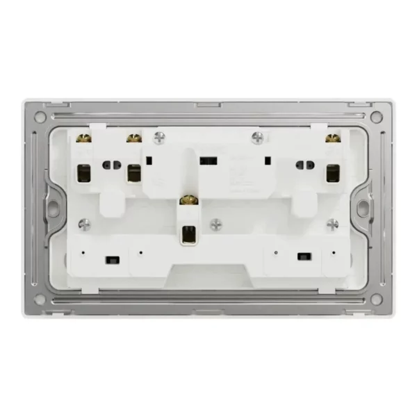 Schneider Switched socket, Unica X, 13A, 250V, 2 gangs, with LED, Dark Bronze ,NUXT25N_DB - Image 3
