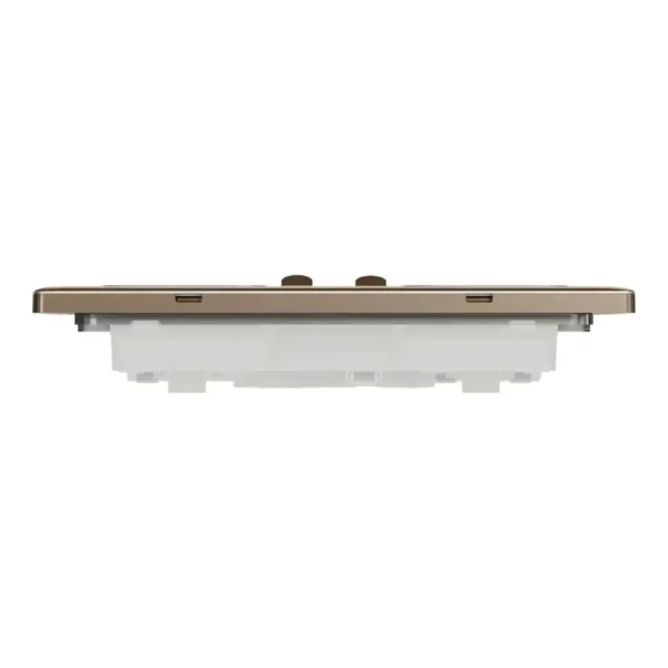 Schneider Switched socket, Unica X, 13A, 250V, 2 gangs, with LED, Dark Bronze ,NUXT25N_DB - Image 7