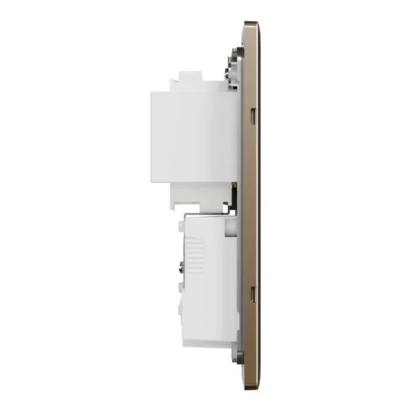 Schneider Shaver socket, Unica X, 115/230V, vertical, Dark Bronze ,NUXT727V_DB - Image 4