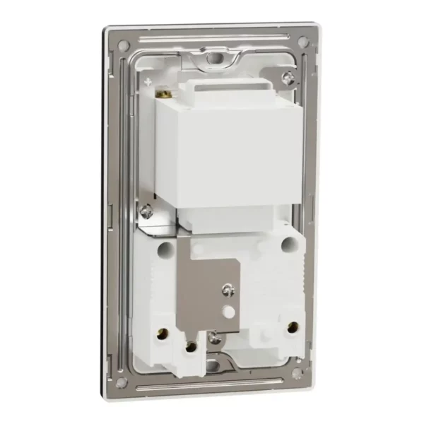 Schneider Shaver socket, Unica X, 115/230V, vertical,Jet Black ,NUXT727V_JB - Image 8