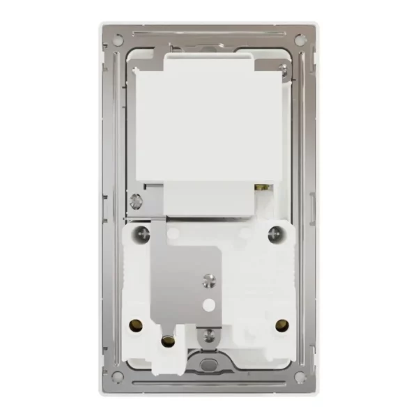 Schneider Shaver socket, Unica X, 115/230V, vertical, Painted White ,NUXT727V_PW - Image 3