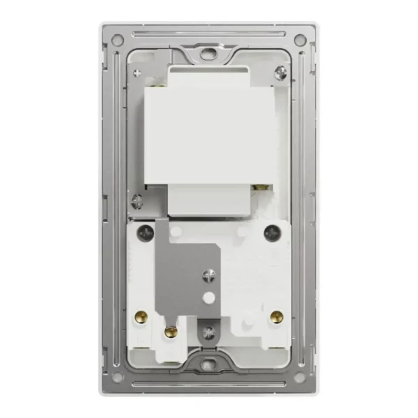 Schneider Shaver socket, Unica X, 115/230V, vertical, Stainless Steel ,NUXT727V_SS - Image 3