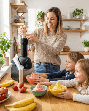 Fresh Fruit Ice Cream Maker | ماكينة الآيس كريم بالفواكه الطازجة